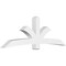 Ekena Millwork Davenport Architectural Grade PVC Gable Bracket, 96"W x 32"H x 6"D x 6"F, 8/12 Pitch GBP096X32X0606DAV00 - alternate 1